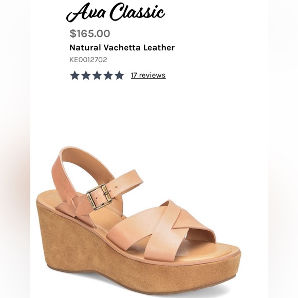 Shoes Kork Ease Ava Classic Leather Wedge Sandals Excellent Condition